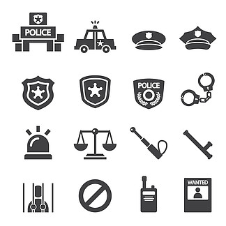 警察车图标，象征、意义与设计
