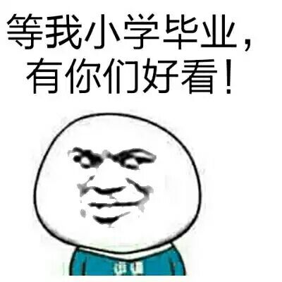 高中毕业，青春的表情包