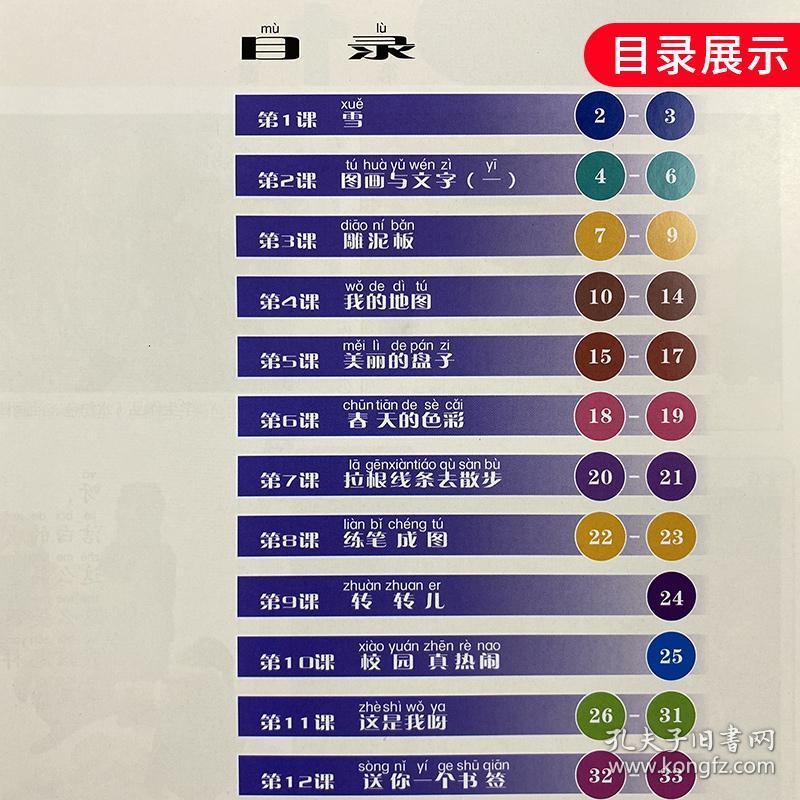 小班美术教材目录详解